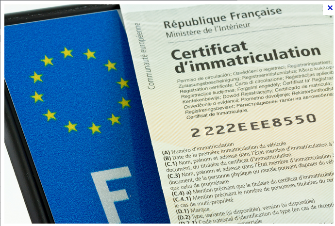 documents pour création carte grise